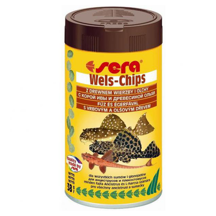 Sera Wels Chips корм для лорикариевых сомов в виде пластинок – интернет-магазин Ле’Муррр