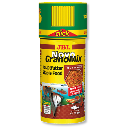 JBL NovoGranoMix CLICK Основной корм для средних и больших аквариумных рыб, гранулы – интернет-магазин Ле’Муррр