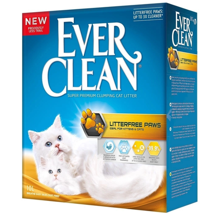 EVER CLEAN Litter free Paws Наполнитель комкующийся для кошек Для идеально чистых лап – интернет-магазин Ле’Муррр