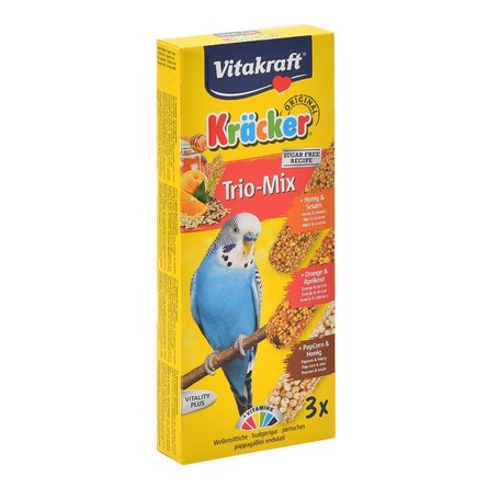 VITAKRAFT Крекеры для волнистых попугаев с мёдом, кукурузой и апельсином – интернет-магазин Ле’Муррр