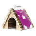 Zoobaloo Домик для грызунов треугольный, деревянный – интернет-магазин Ле’Муррр