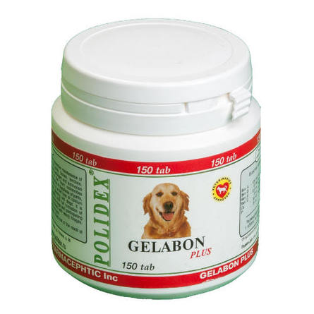 Polidex Gelabon plus Кормовая добавка для собак для профилактики и лечения суставов, 150 таблеток – интернет-магазин Ле’Муррр