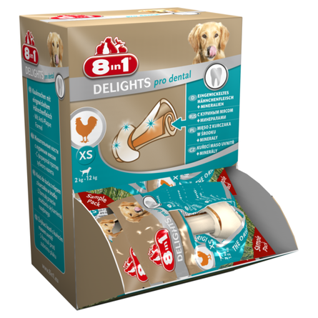 8in1 Delights Dental Bone XS Косточка для взрослых собак мелких пород (с курицей) – интернет-магазин Ле’Муррр