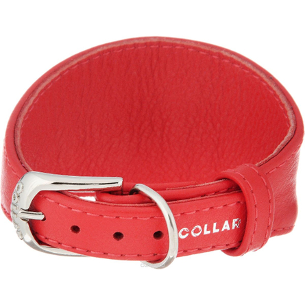 Collar Glamour Ошейник без украшений для борзых собак, ширина 2 см, длина 34-40 см, красный – интернет-магазин Ле’Муррр