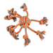 Flamingo Игрушка для собак из каната Осьминог Джеймс, оранжевый, 8*30см – интернет-магазин Ле’Муррр