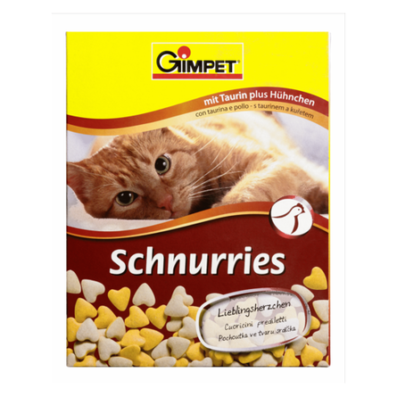 Gimpet Schnurries Витаминизированное лакомство для кошек (с таурином), с таурином, 650 таблеток – интернет-магазин Ле’Муррр