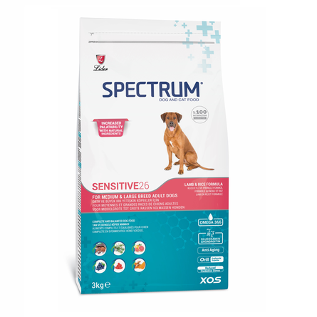 SPECTRUM Sensitive 26 Сухой корм для собак средних и крупных с чувствительным пищеварением – интернет-магазин Ле’Муррр