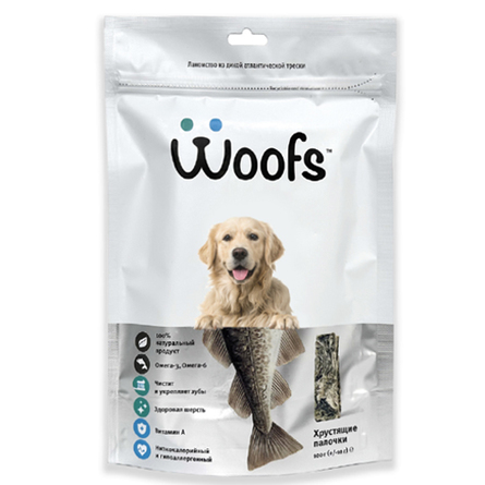 Woofs Лакомство для собак из кожи трески – интернет-магазин Ле’Муррр