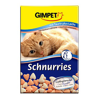 Gimpet Schnurries Витаминизированное лакомство для кошек (с лососем), 650 таблеток – интернет-магазин Ле’Муррр