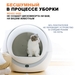 Petree Автоматический туалет для кошек WiFi версия, модель АСС-18-01 – интернет-магазин Ле’Муррр