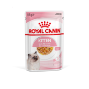 Royal Canin Kitten Jelly Корм консервированный полнорационный для кошек - Специально для котят в период второй фазы роста в возрасте до 12 месяцев, кусочки в желе