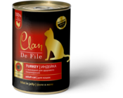 Clan De File Индейка в желе с эхинацеей и оливковым маслом для взрослых кошек