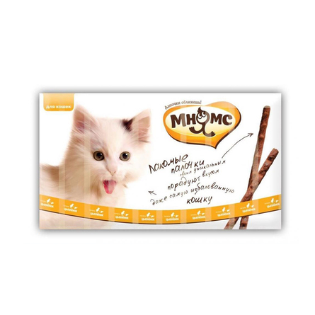 Мнямс Лакомые палочки для кошек 13.5 см, с цыпленком и печенью – интернет-магазин Ле’Муррр