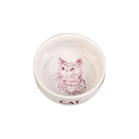 Trixie Миска для кошек, с рисунком, керамика – интернет-магазин Ле’Муррр