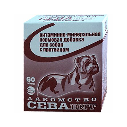 CevaВит Витаминное лакомство для взрослых собак (с протеином), 60 таблеток – интернет-магазин Ле’Муррр